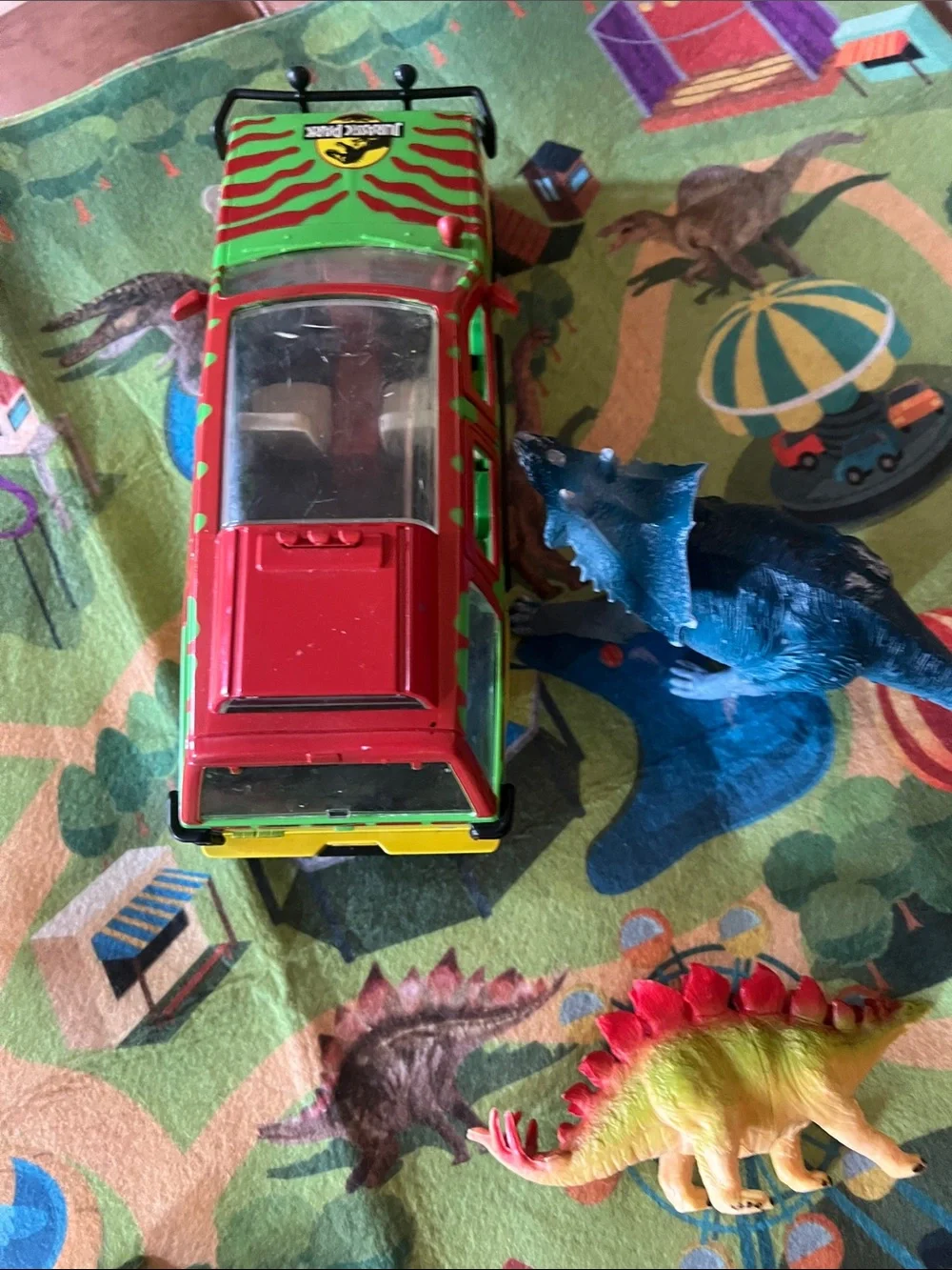 Awesome Jurassic Park pretend play mat and accessories